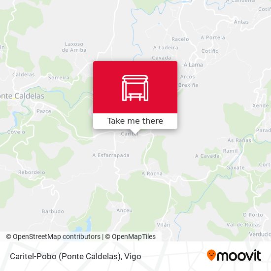 Caritel-Pobo (Ponte Caldelas) map