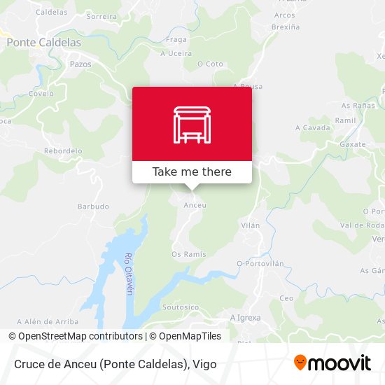 Cruce de Anceu (Ponte Caldelas) map