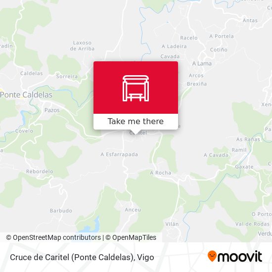 Cruce de Caritel (Ponte Caldelas) map