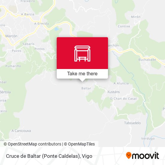 Cruce de Baltar (Ponte Caldelas) map