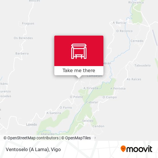 Ventoselo (A Lama) map