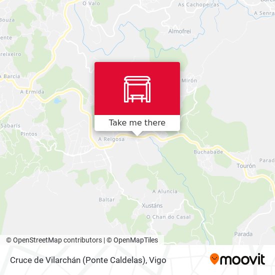 Cruce de Vilarchán (Ponte Caldelas) map
