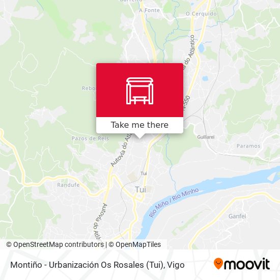 Montiño - Urbanización Os Rosales (Tui) map