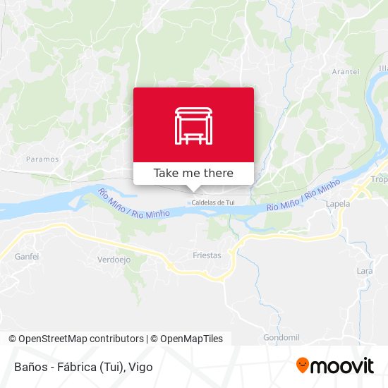 Baños - Fábrica (Tui) map