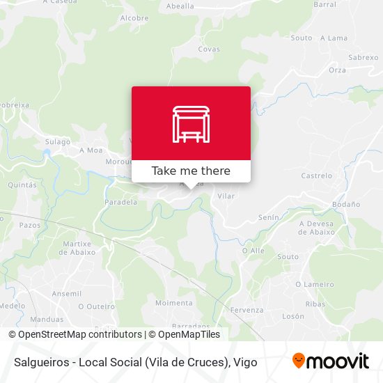 Salgueiros - Local Social (Vila de Cruces) map