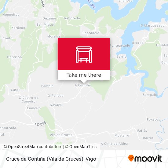 Cruce da Contiña (Vila de Cruces) map