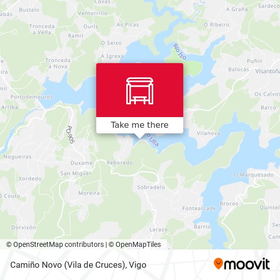 Camiño Novo (Vila de Cruces) map