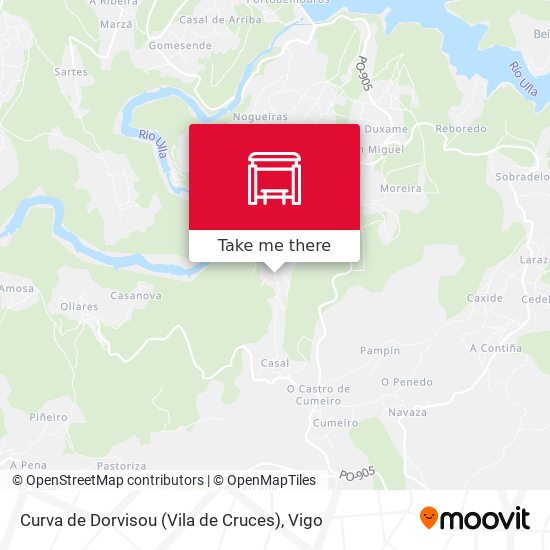 Curva de Dorvisou (Vila de Cruces) map