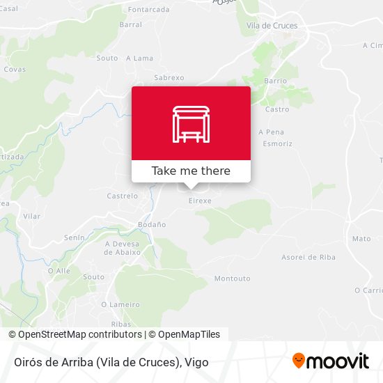 Oirós de Arriba (Vila de Cruces) map