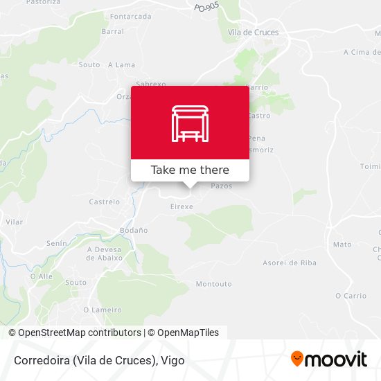 Corredoira (Vila de Cruces) map