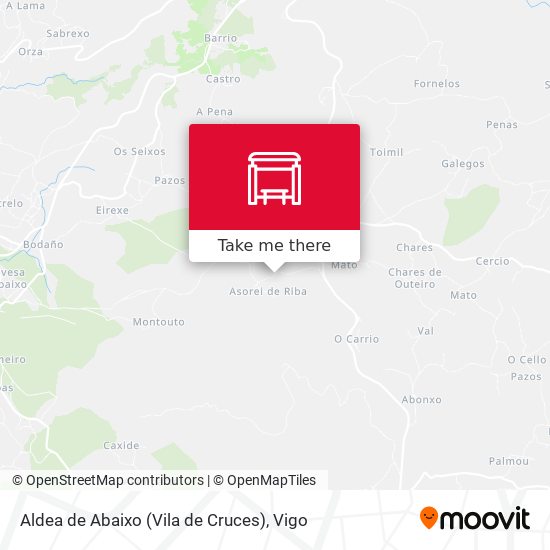 Aldea de Abaixo (Vila de Cruces) map