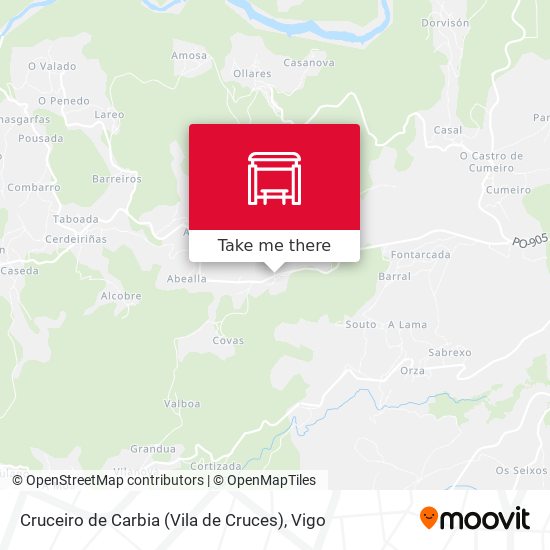 Cruceiro de Carbia (Vila de Cruces) map