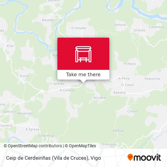 Ceip de Cerdeiriñas (Vila de Cruces) map