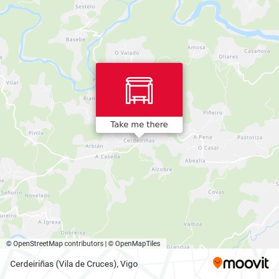 Cerdeiriñas (Vila de Cruces) map