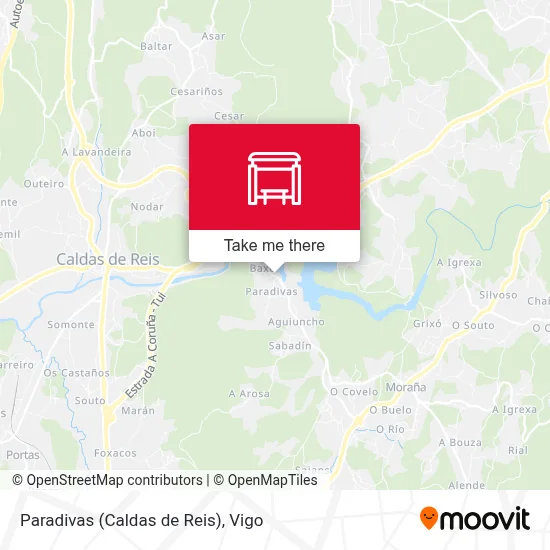 Paradivas (Caldas de Reis) map