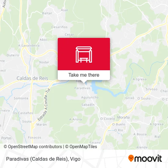 Paradivas (Caldas de Reis) map