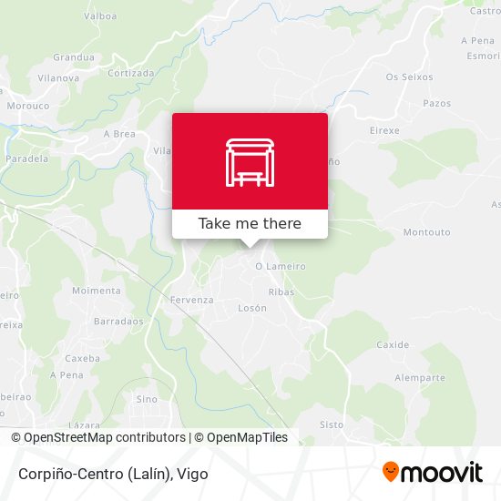Corpiño-Centro (Lalín) map