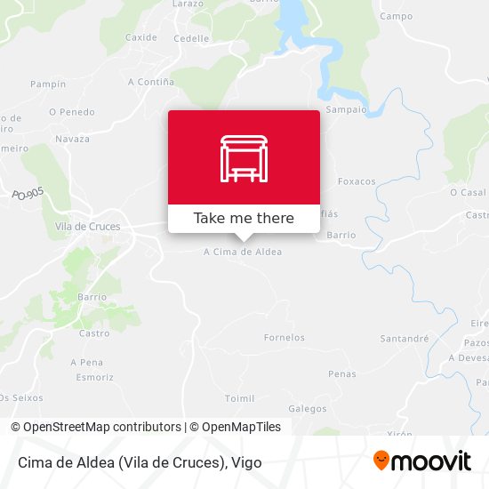 Cima de Aldea (Vila de Cruces) map