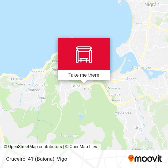 Cruceiro, 41 (Baiona) map