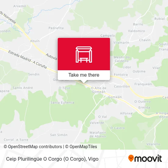Ceip Plurilingüe O Corgo map