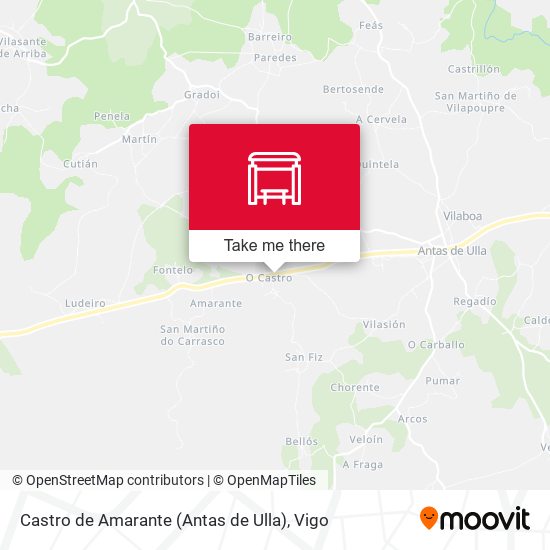 Castro de Amarante (Antas de Ulla) map
