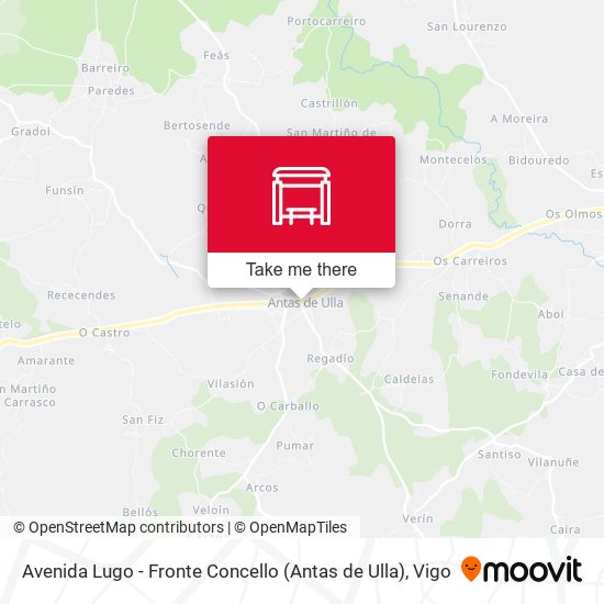 Avenida Lugo - Fronte Concello (Antas de Ulla) map