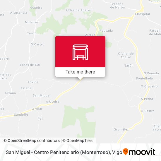 San Miguel - Centro Penitenciario (Monterroso) map
