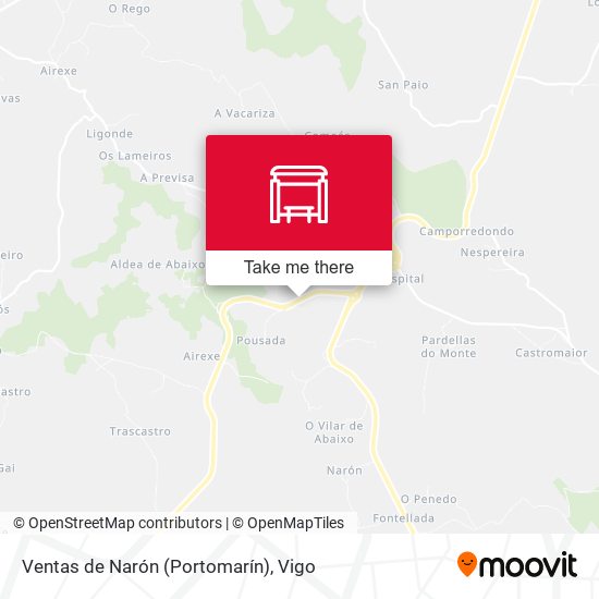 Ventas de Narón (Portomarín) map