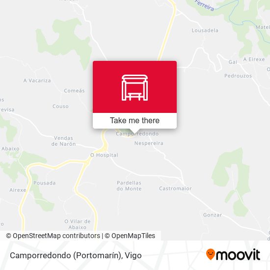 Camporredondo (Portomarín) map