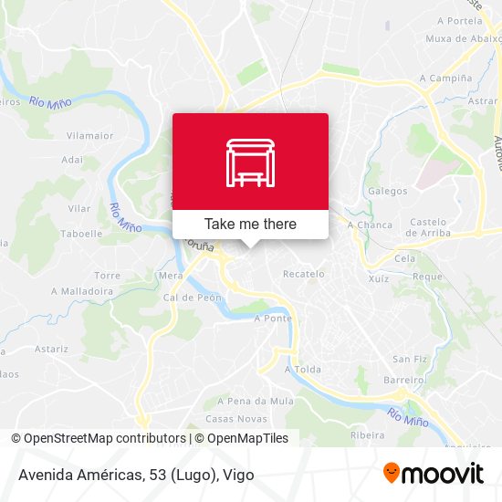 Avenida Américas, 53 (Lugo) map