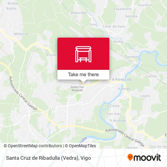 Santa Cruz de Ribadulla (Vedra) map