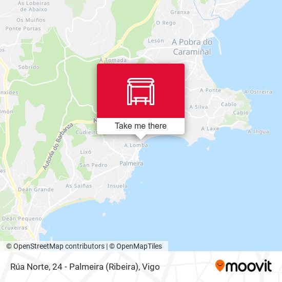 Rúa Norte, 24 - Palmeira (Ribeira) map