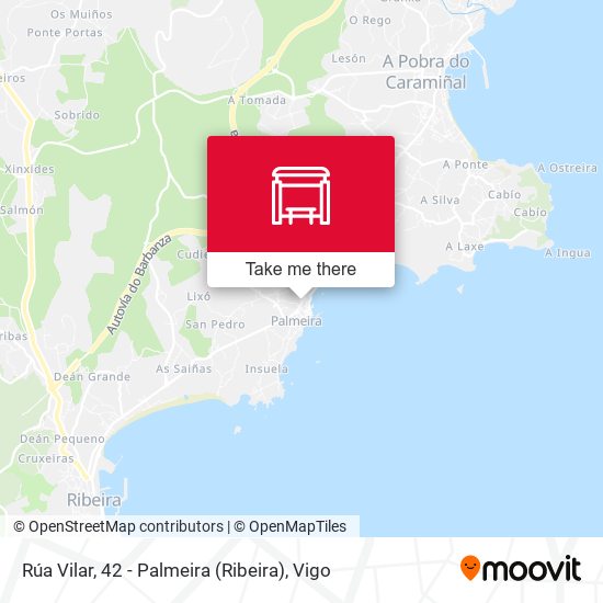 Rúa Vilar, 42 - Palmeira (Ribeira) map