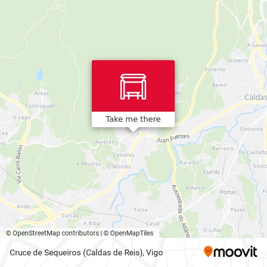 Cruce de Sequeiros (Caldas de Reis) map