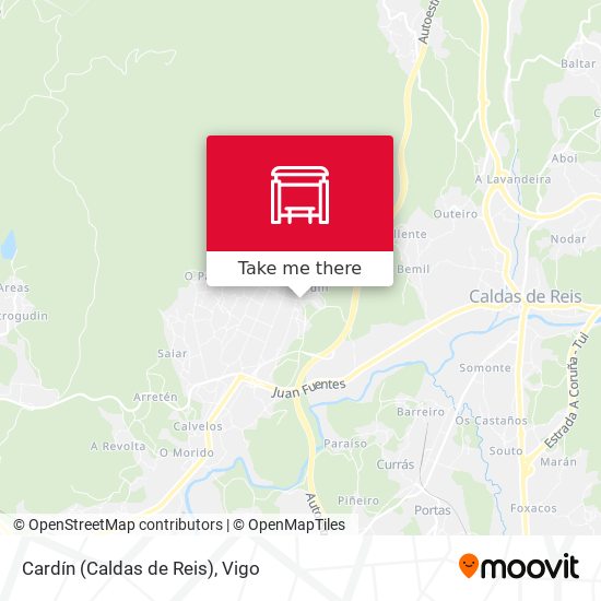 Cardín (Caldas de Reis) map