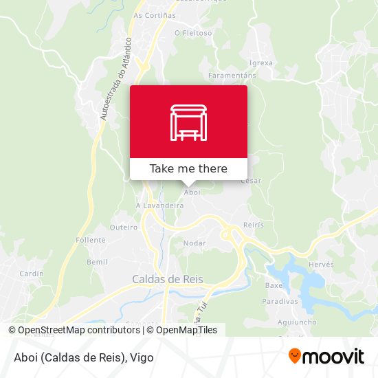 mapa Aboi (Caldas de Reis)