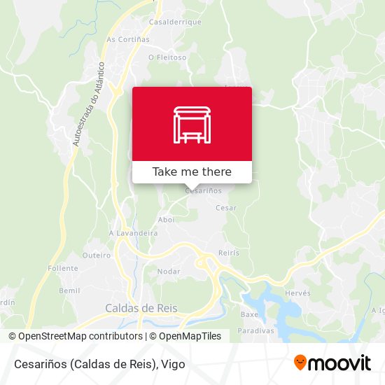 Cesariños (Caldas de Reis) map