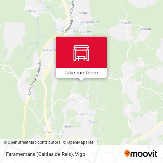 Faramentáns (Caldas de Reis) map