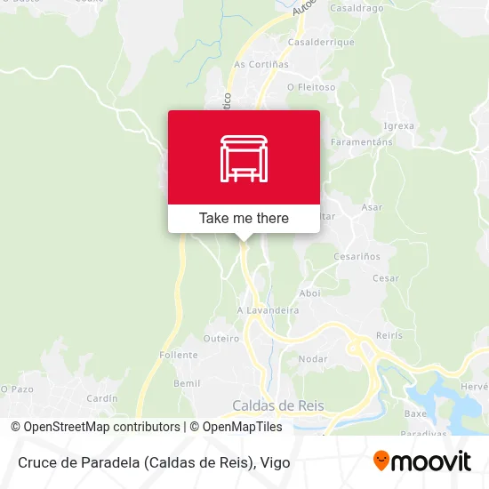 Cruce de Paradela (Caldas de Reis) map