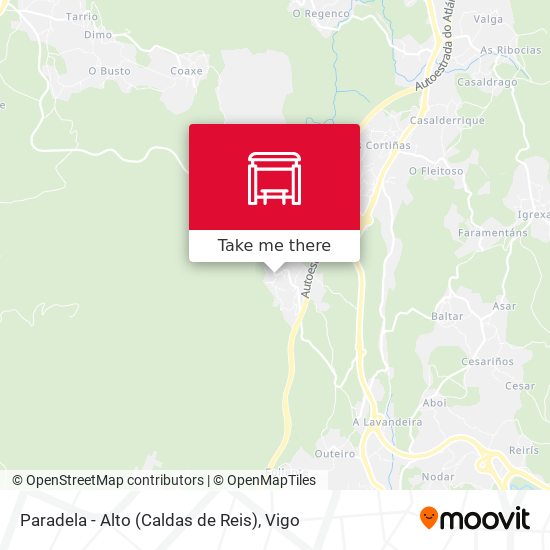 Paradela - Alto (Caldas de Reis) map