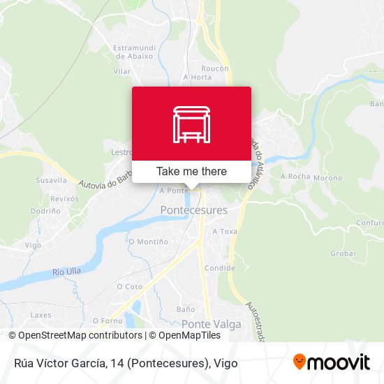 Rúa Víctor García, 14 (Pontecesures) map