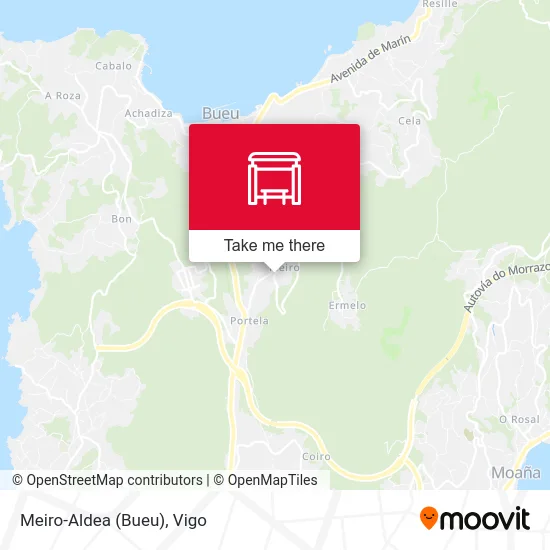 Meiro-Aldea (Bueu) map