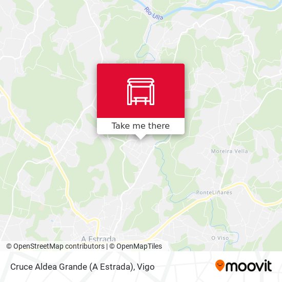 Cruce Aldea Grande (A Estrada) map