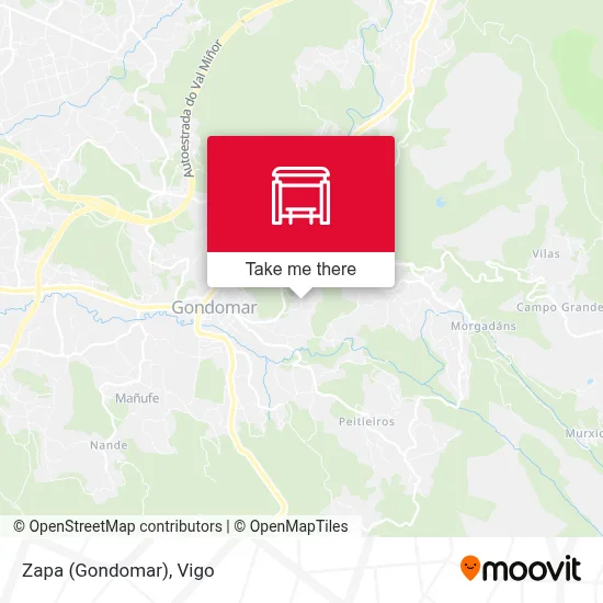 Zapa (Gondomar) map