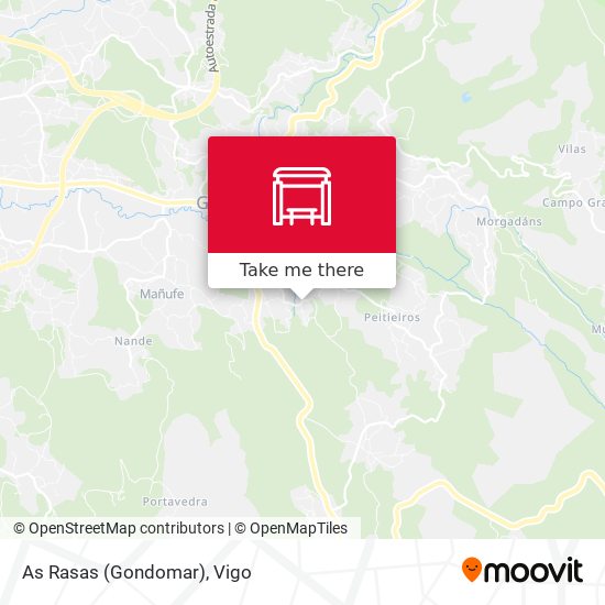 As Rasas (Gondomar) map