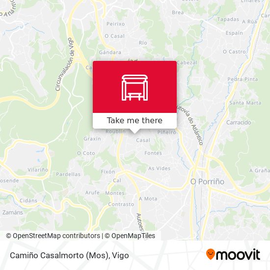 Camiño Casalmorto (Mos) map
