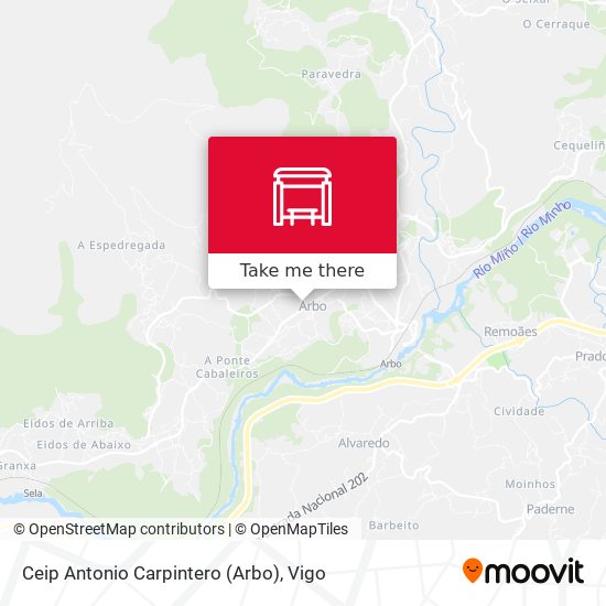 Ceip Antonio Carpintero (Arbo) map