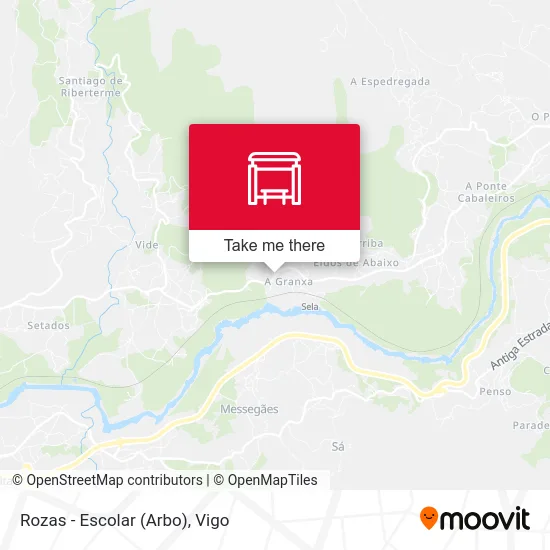 Rozas - Escolar (Arbo) map