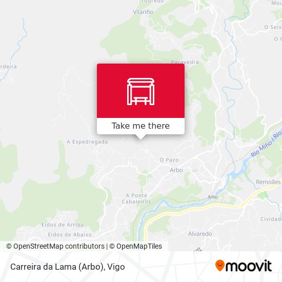 Carreira da Lama (Arbo) map