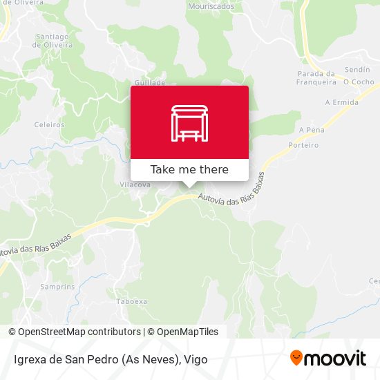Igrexa de San Pedro (As Neves) map
